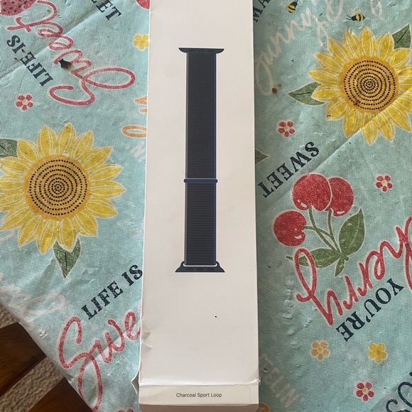 Apple Midnight Blue Charcoal Sport Loop Band - Picture 1 of 6